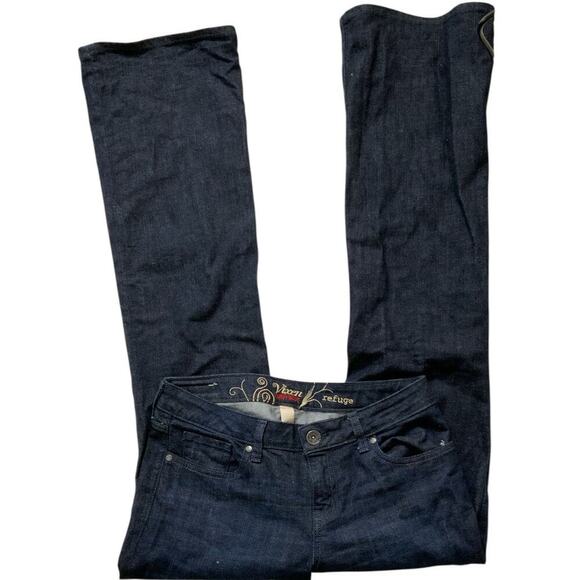 Refuge Vixen Jeans Womens 10 Mid Rise Curvy Bootcut Dark Wash Streetwear Denim - Picture 5 of 10